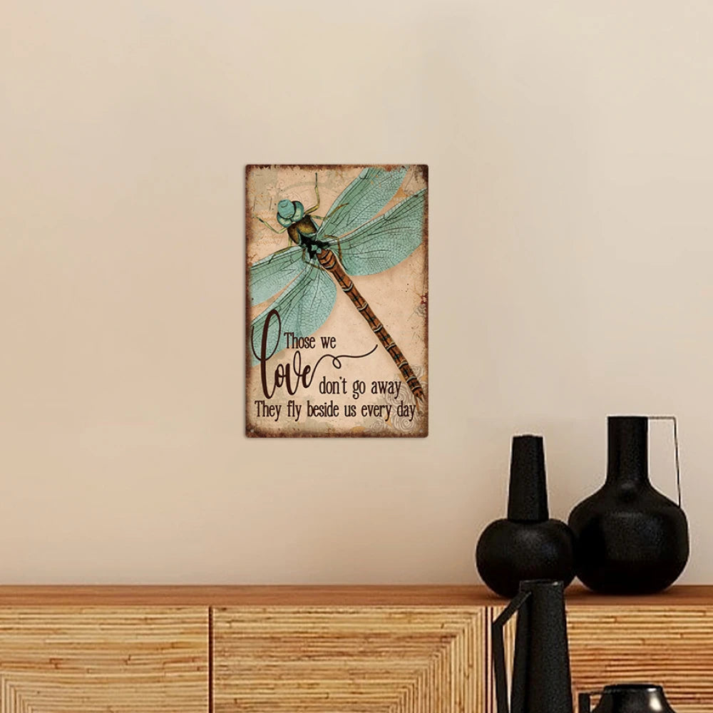 1Pc, Vintage Motivational Quote Tin Plaque Hippie Wall Art Poster