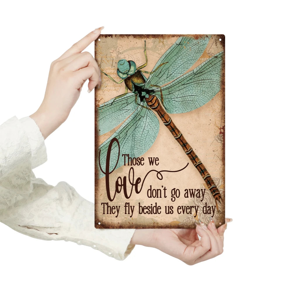 1Pc, Vintage Motivational Quote Tin Plaque Hippie Wall Art Poster