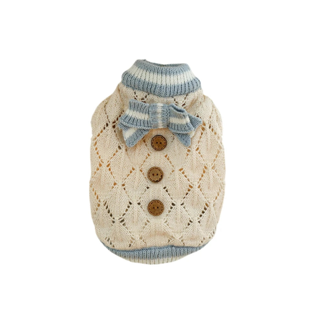 Soft Cozy Clothes Autumn Winter Warm Knitp Sweatshirt for Small Dogs