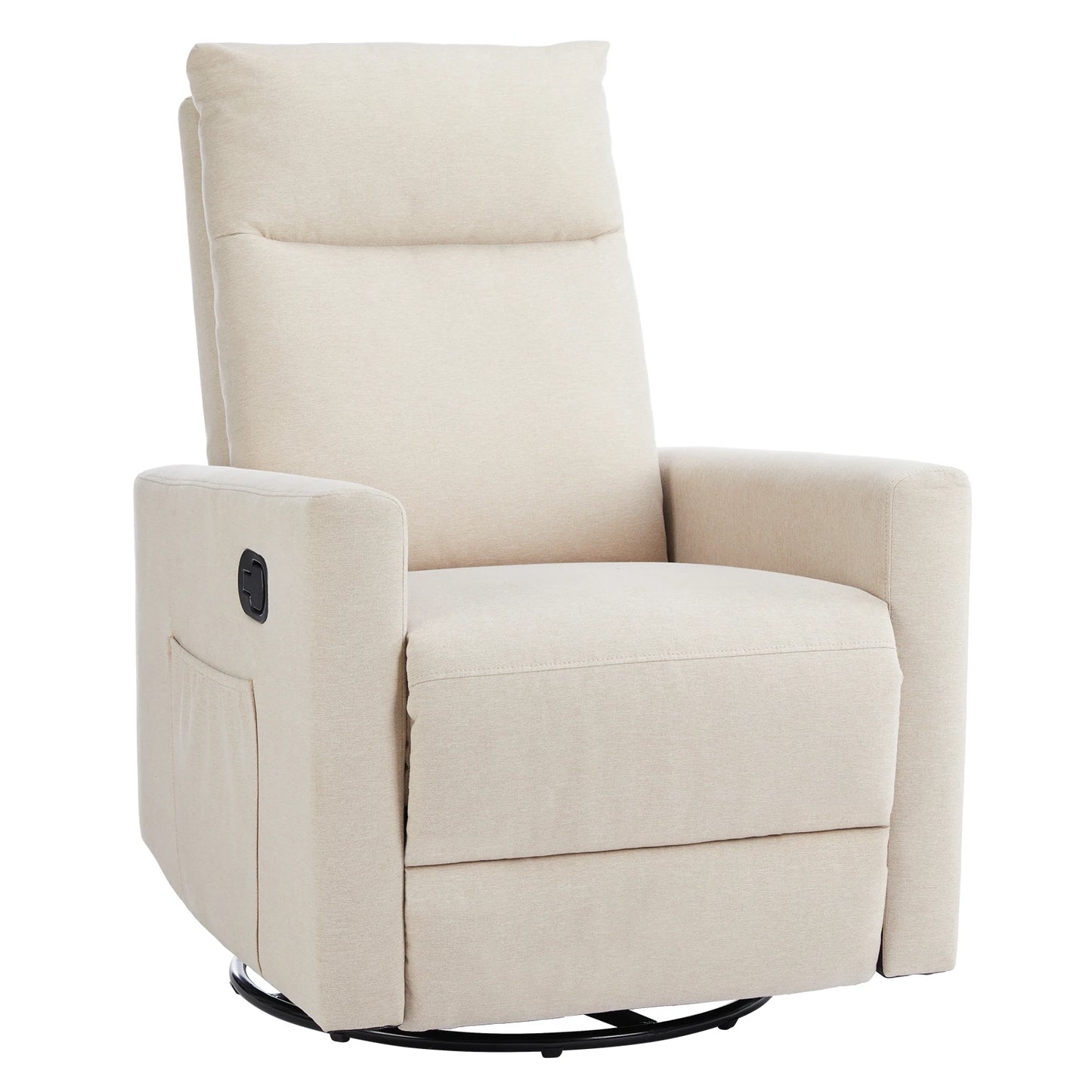 Rotating Rocking Chair Recliner with Oversized Foot Swivel
