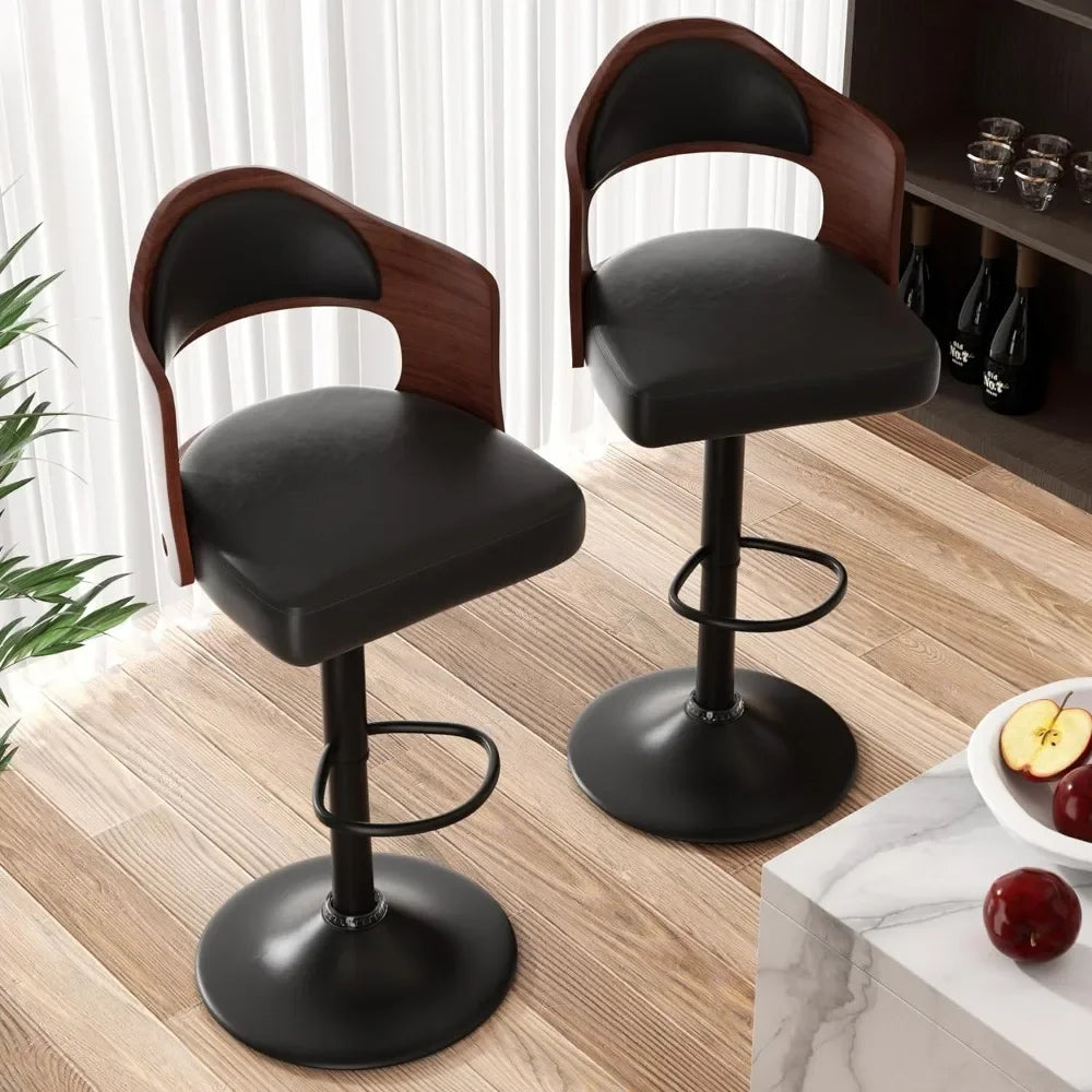 Swivel Chair Stools for Kitchen Island Set of 2