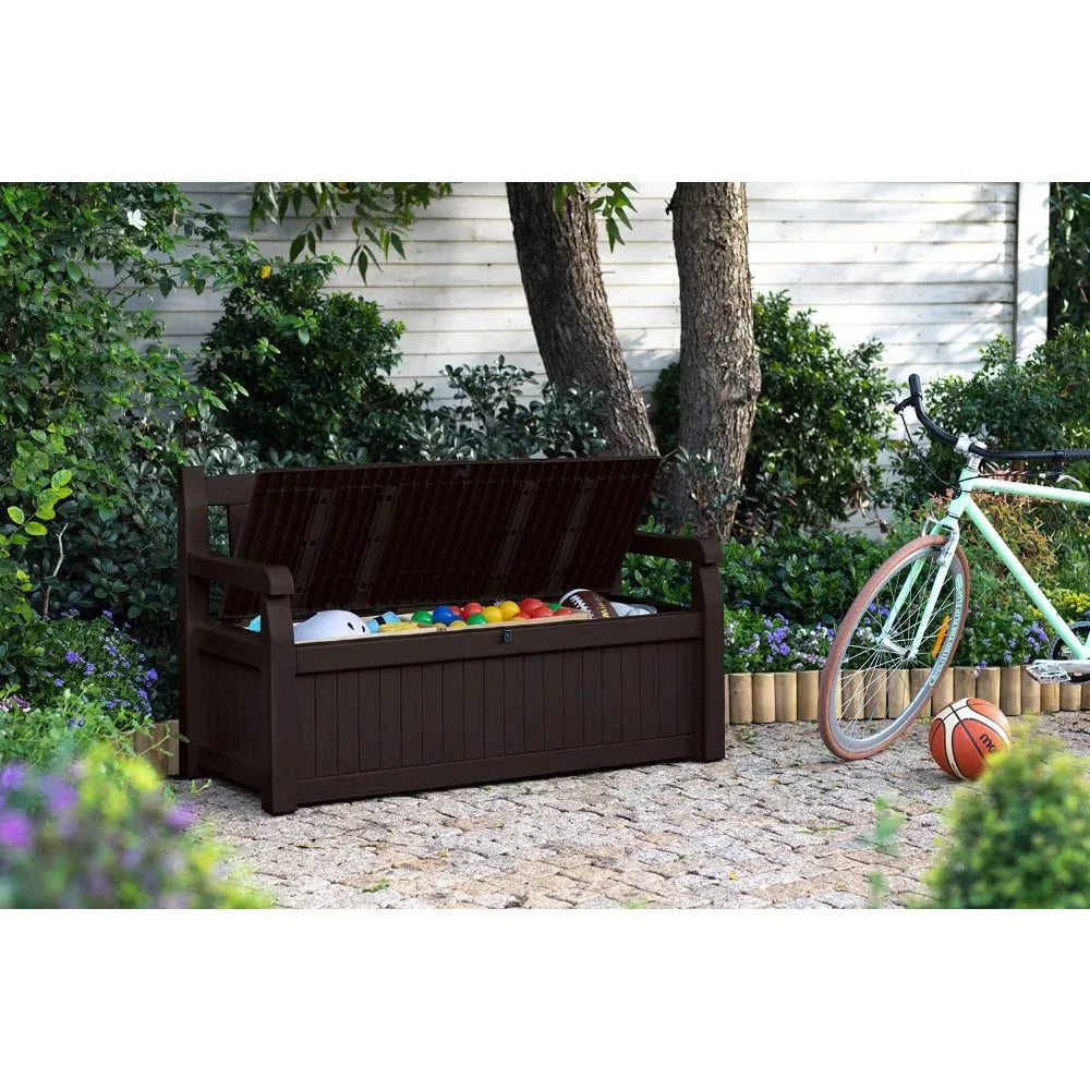 70 Gallon Storage Bench Deck Box for Patio