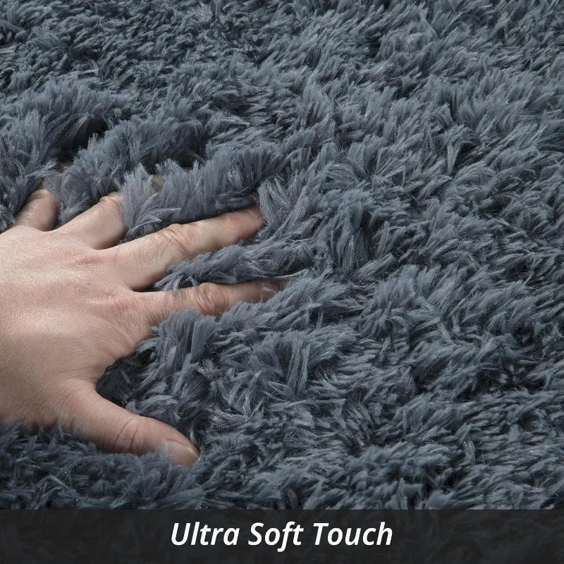 9x12 Feet, Ultra Fuzzy Large Plush Faux Fur Carpet