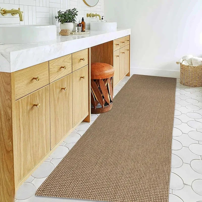 Washable Area Rugs Natural Rubber Backed Rugs Braided Cotton Floor Carpet