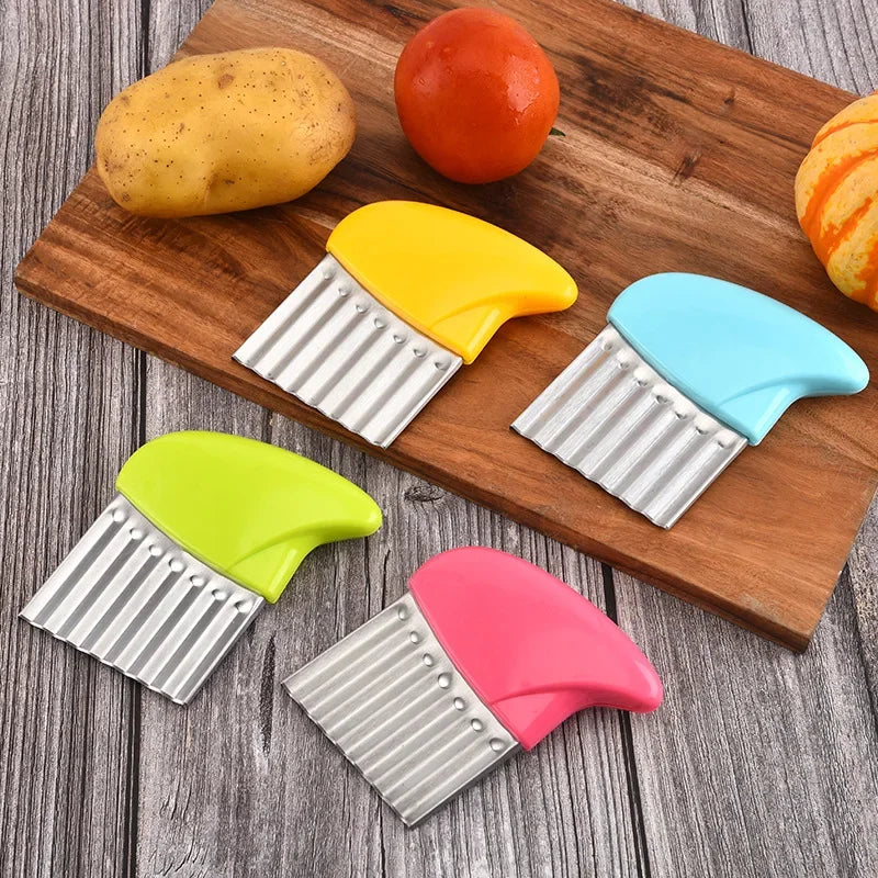 Corrugated Wavy Knife French Fries Potato Cutter Kitchen Tools