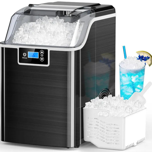 45lbs/Day, Ice Maker Crushed Ice,24H Timer,3.3 Pounds Basket