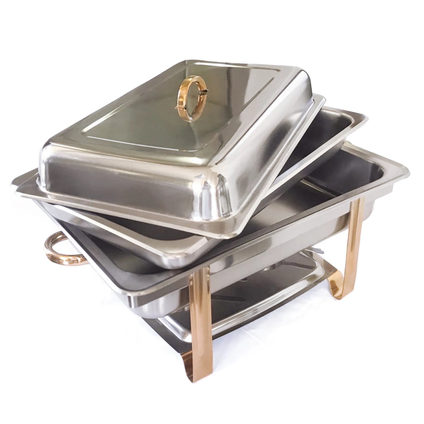 Chafing Dish Heat Tank Food Insulation for Catering Buffet Party (9L, Rectangular)