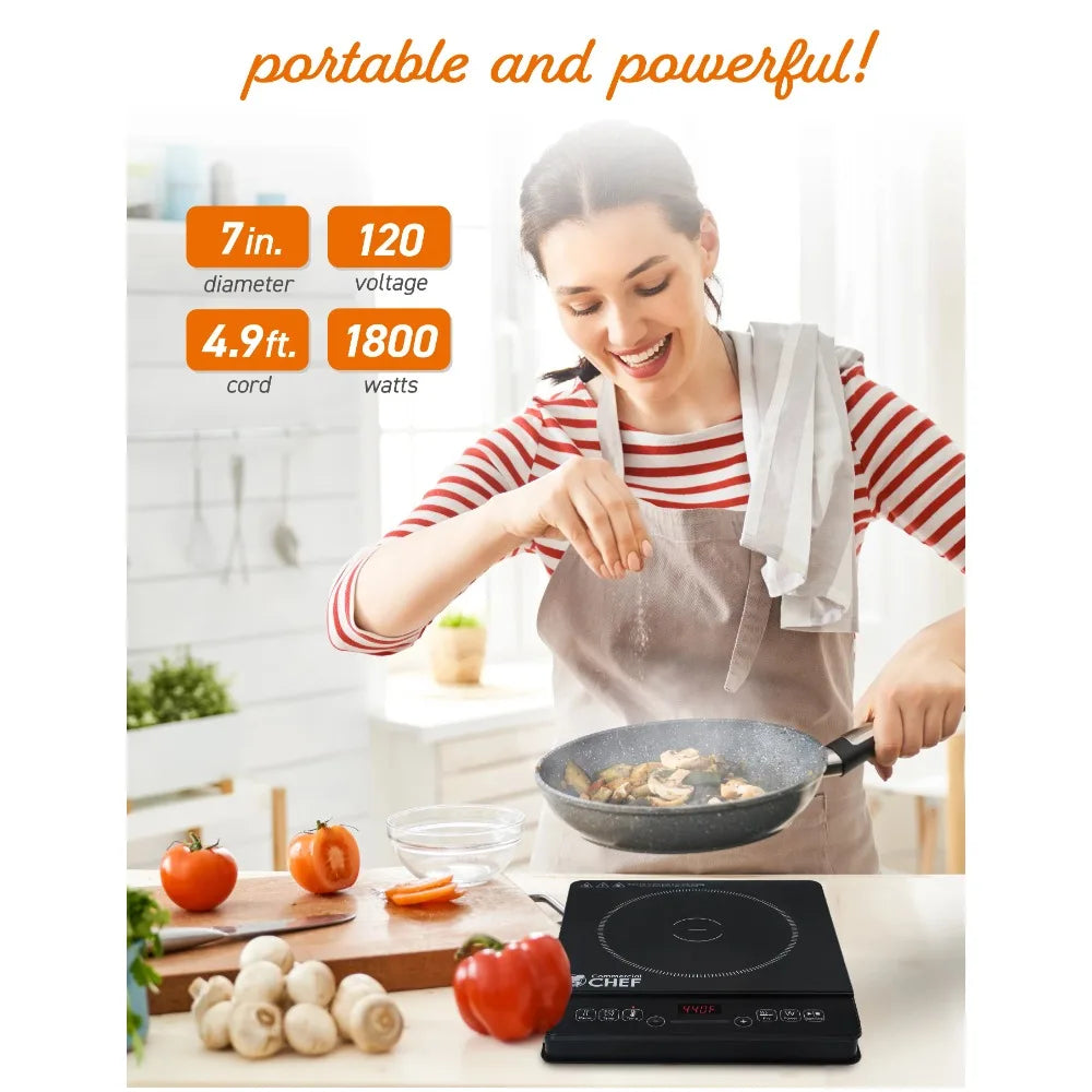 Portable Countertop Burner 1800 Watts Kitchen Appliance