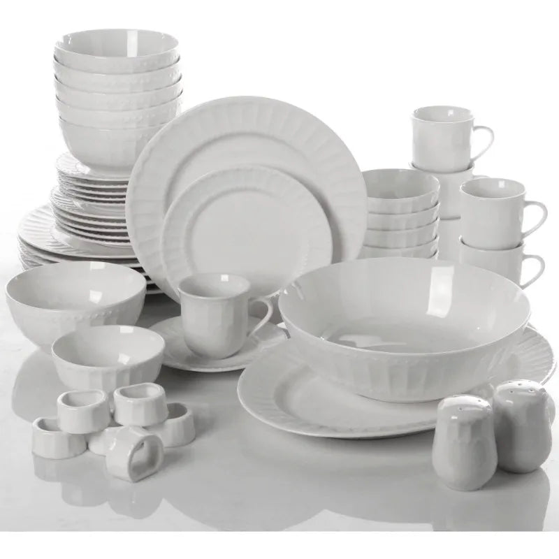 46-Piece Dinnerware and Serve ware Set