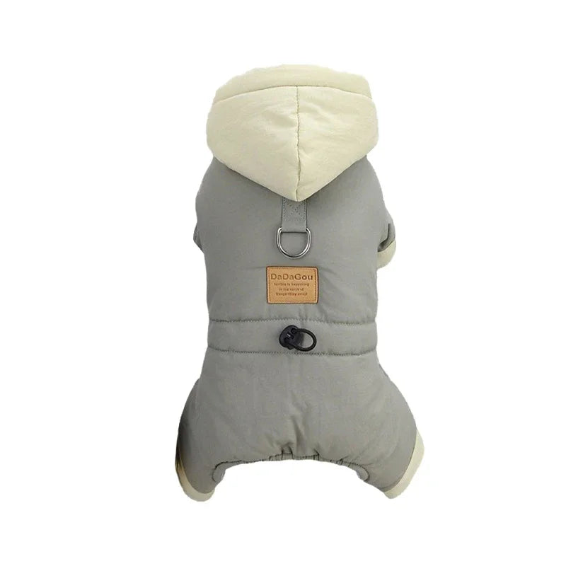 Thicken Warm Dog Jumpsuit Winter Dogs Clothes Windproof Puppy Overalls Poodle Jacket Pet Apparel