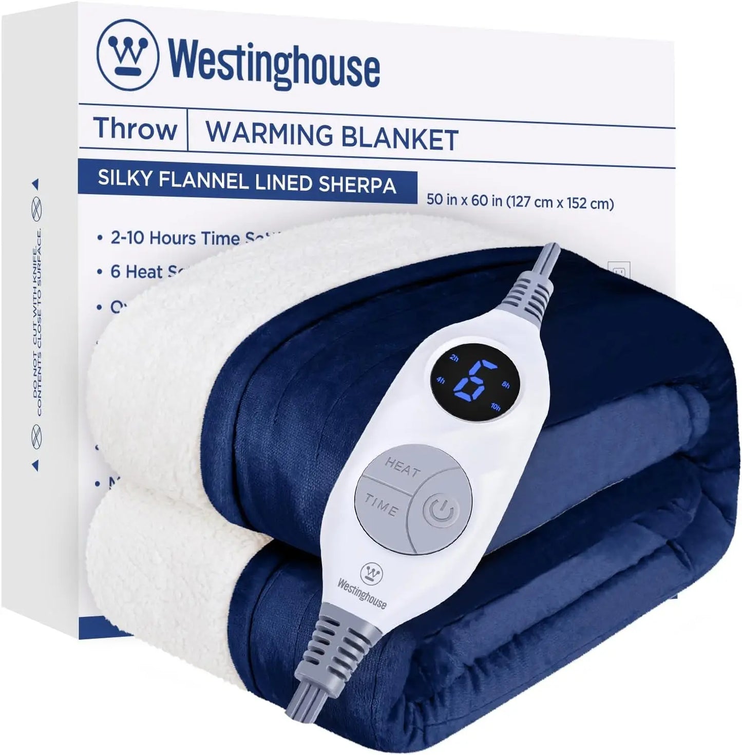 Heated Blanket Queen Electric Blanket with 10 Heating Levels,12 Hours Auto Off, Fast Heating Blanket