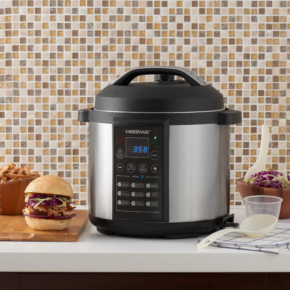 Programmable Digital Pressure Cooker, 6 Quart Rice Cooker