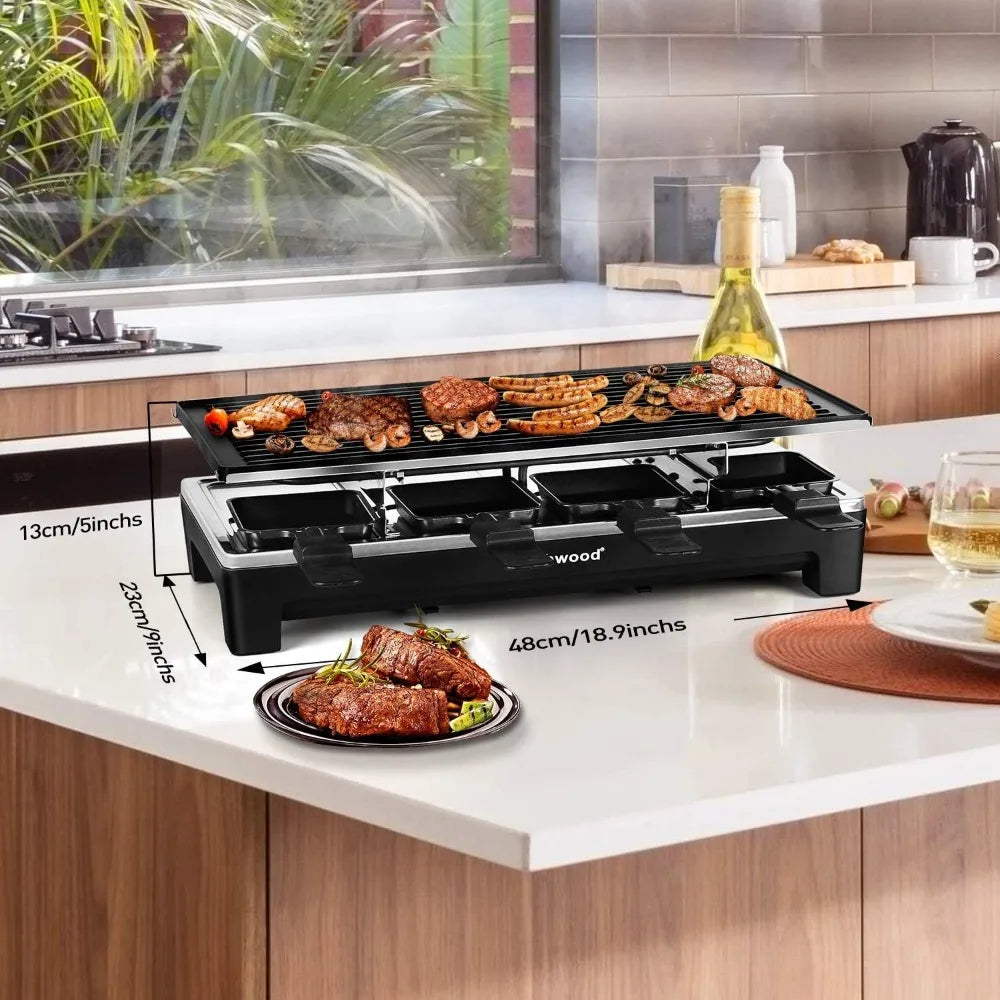 Electric Indoor BBQ Grill 1500W Fast Heating