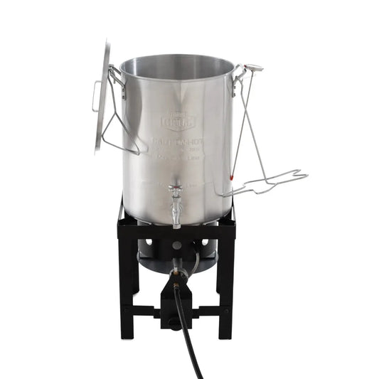 Expert Grill 30qt Turkey Fryer with Spigot cast iron pot