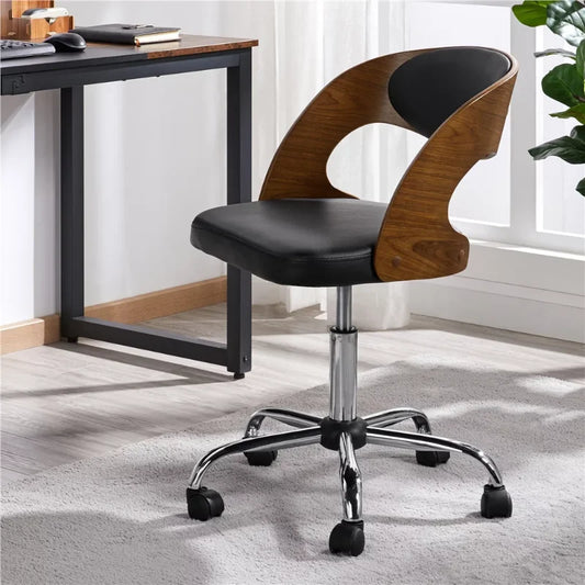 Chair with Adjustable Height & Swivel, 264 lb. Capacity, Black office chair