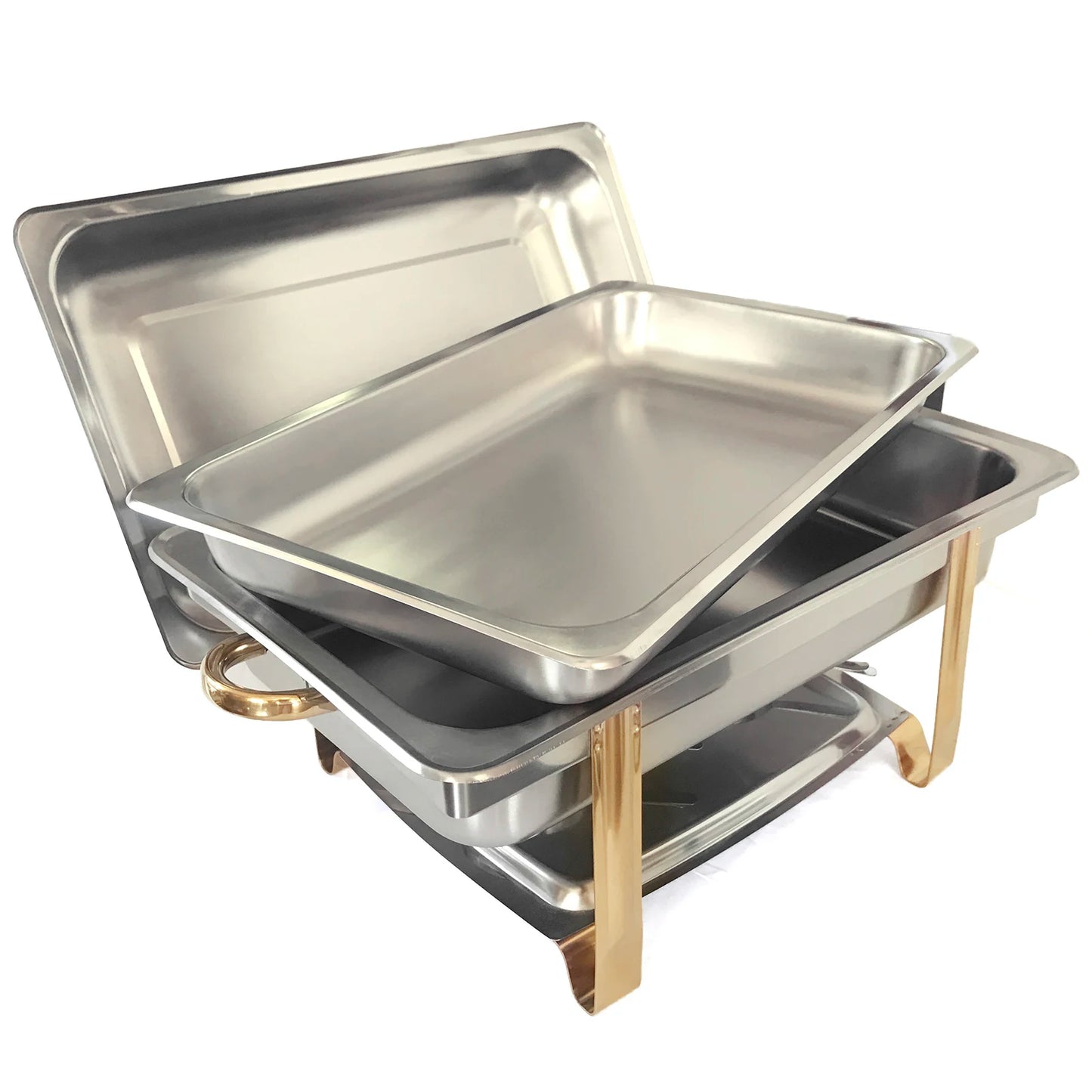 Chafing Dish Heat Tank Food Insulation for Catering Buffet Party (9L, Rectangular)