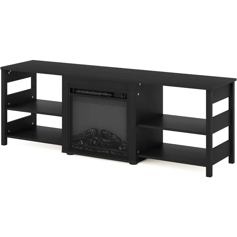 Classic 70 Inch TV Stand with Fireplace