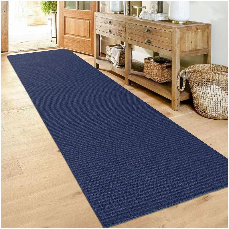 Washable Area Rugs Natural Rubber Backed Rugs Braided Cotton Floor Carpet