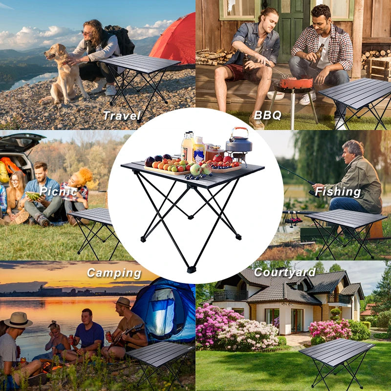 Ultralight Aluminium Hiking Picnic Folding Tables For BBQ New