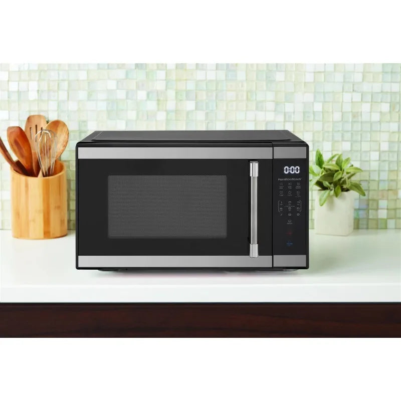 1.1 Cu. Ft. Countertop Microwave Oven, 1000 Watts, Stainless Steel ...