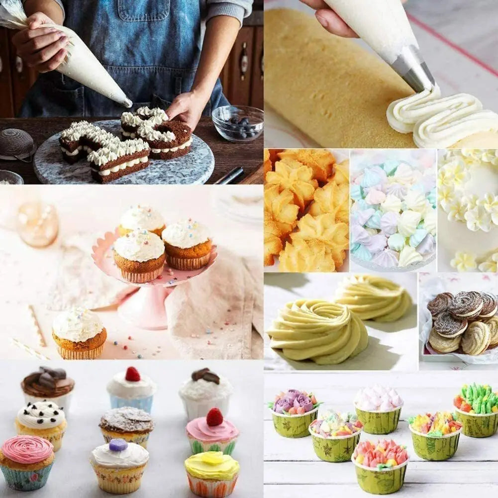 100pcs For Cake Disposable Thickened Icing Piping Bags