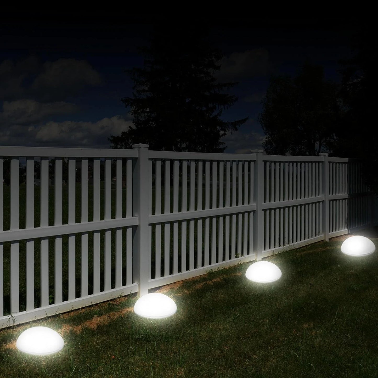 Elegant and Sturdy Outdoor Energy-saving Solar Garden Light with 5 Bright LED Light