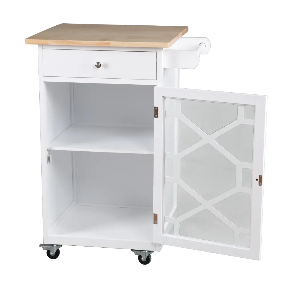 Kitchen Cart, Woo durable and Strong White