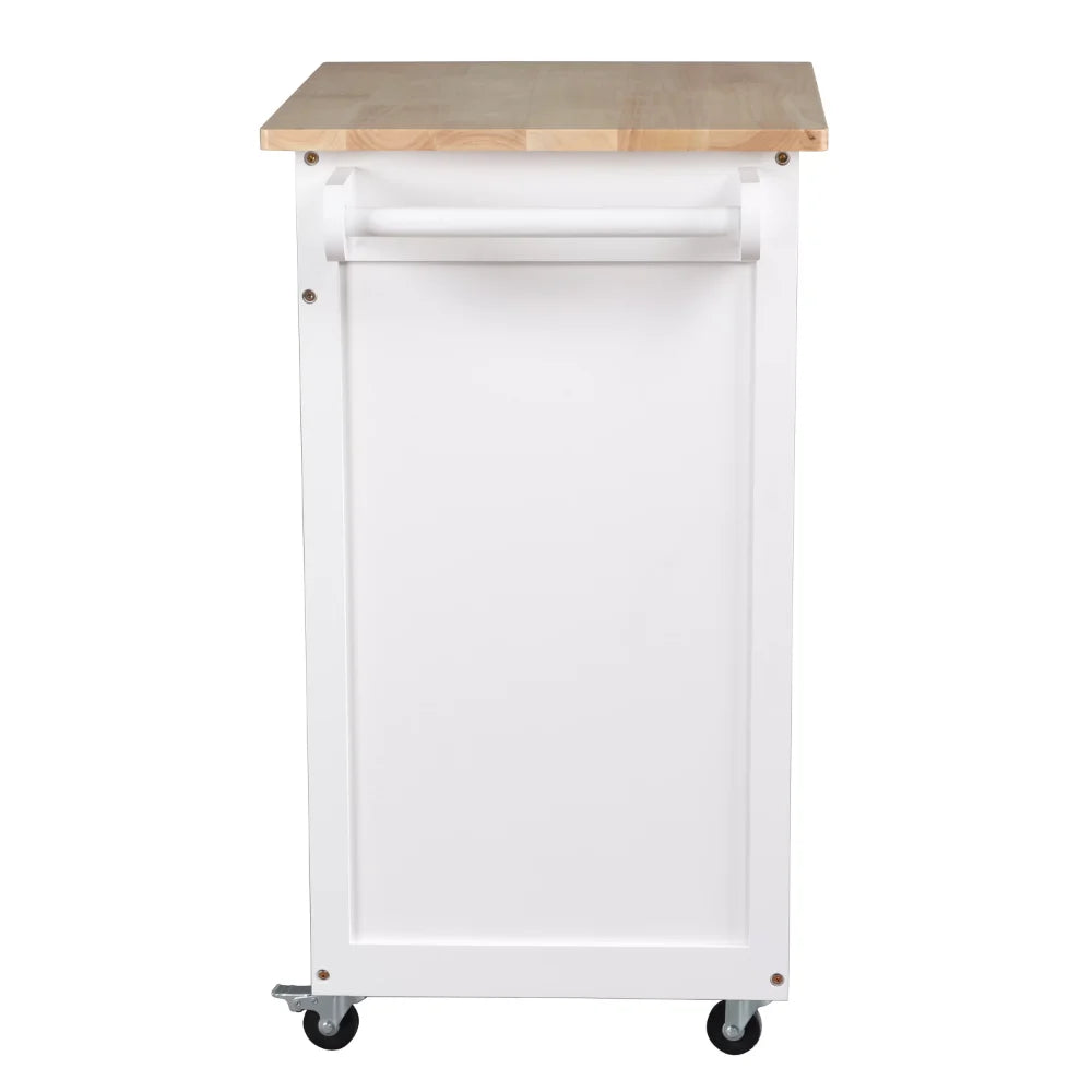 Kitchen Cart, Woo durable and Strong White