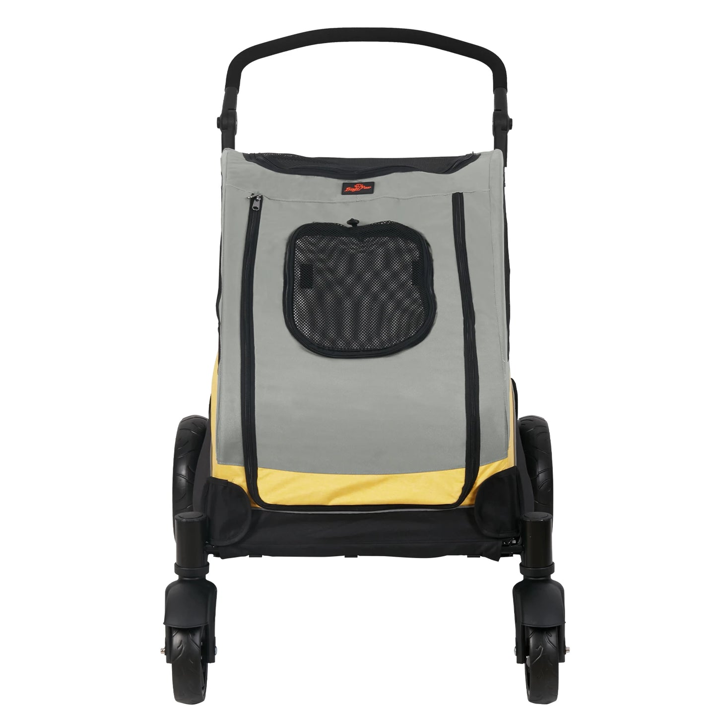 Large Dog Stroller 4 Wheel Pet Trolley Foldable for 2 Dogs up to 121 lbs.