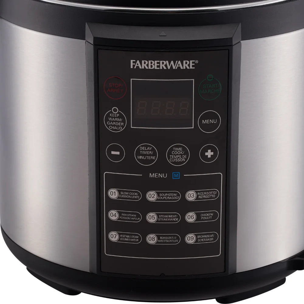 Programmable Digital Pressure Cooker, 6 Quart Rice Cooker