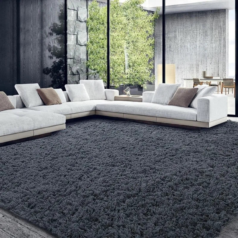 9x12 Feet, Ultra Fuzzy Large Plush Faux Fur Carpet