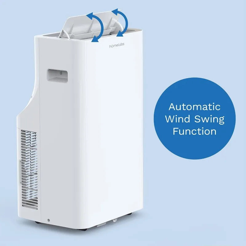 Portable Air Conditioner Cools Rooms up to 600 Sq. Ft. - Quiet AC Unit with Wheels