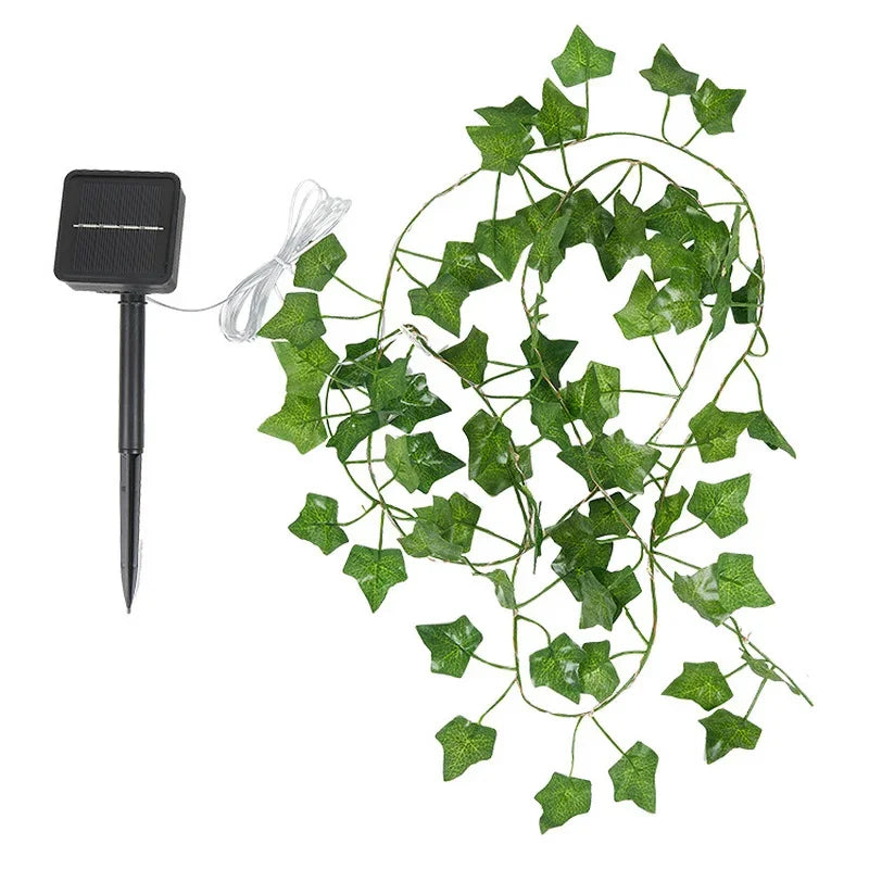 Fairy Lights LED Solar Lights Maple Leaf Waterproof Outdoor Garland Solar Lamp for Garden Decoration