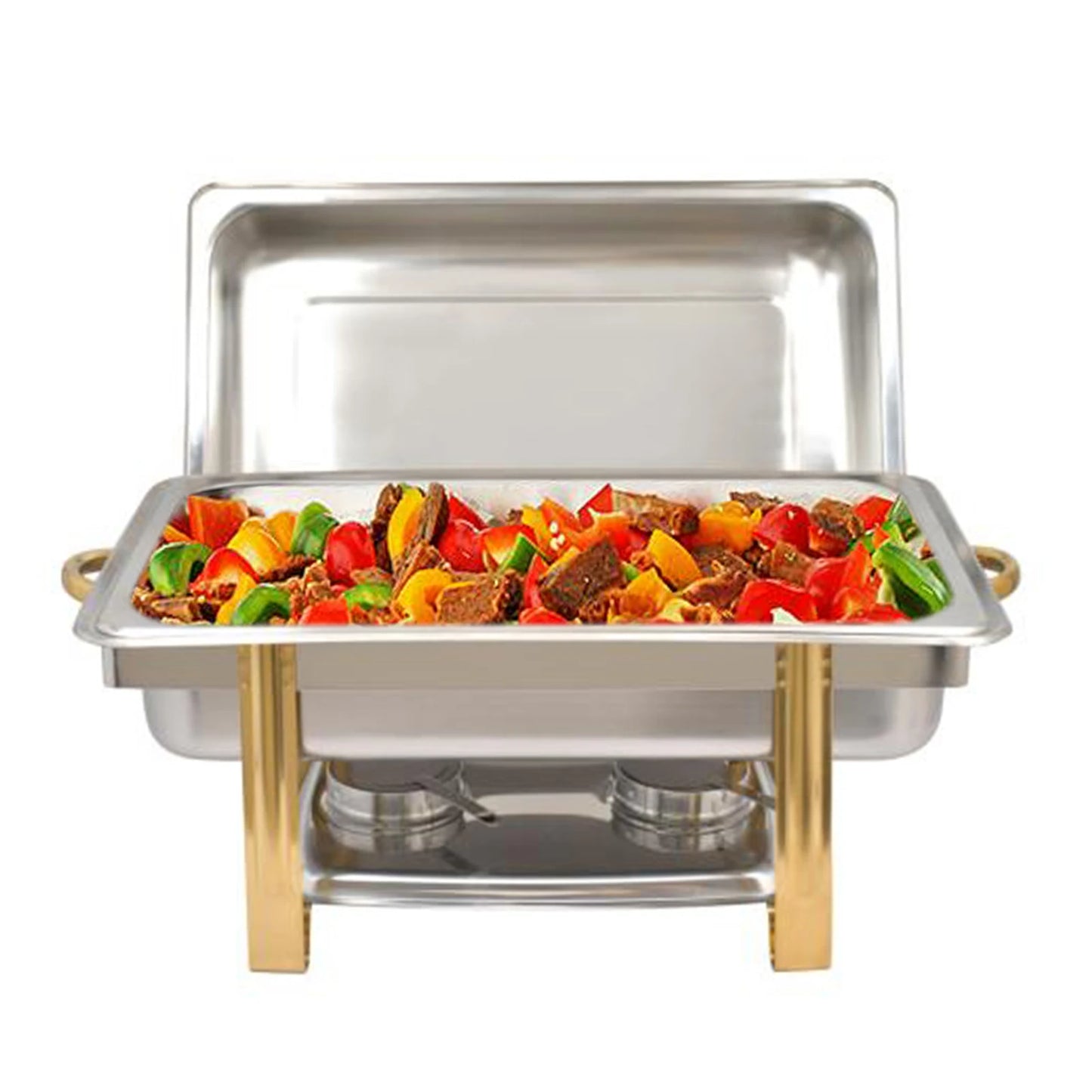 Chafing Dish Heat Tank Food Insulation for Catering Buffet Party (9L, Rectangular)