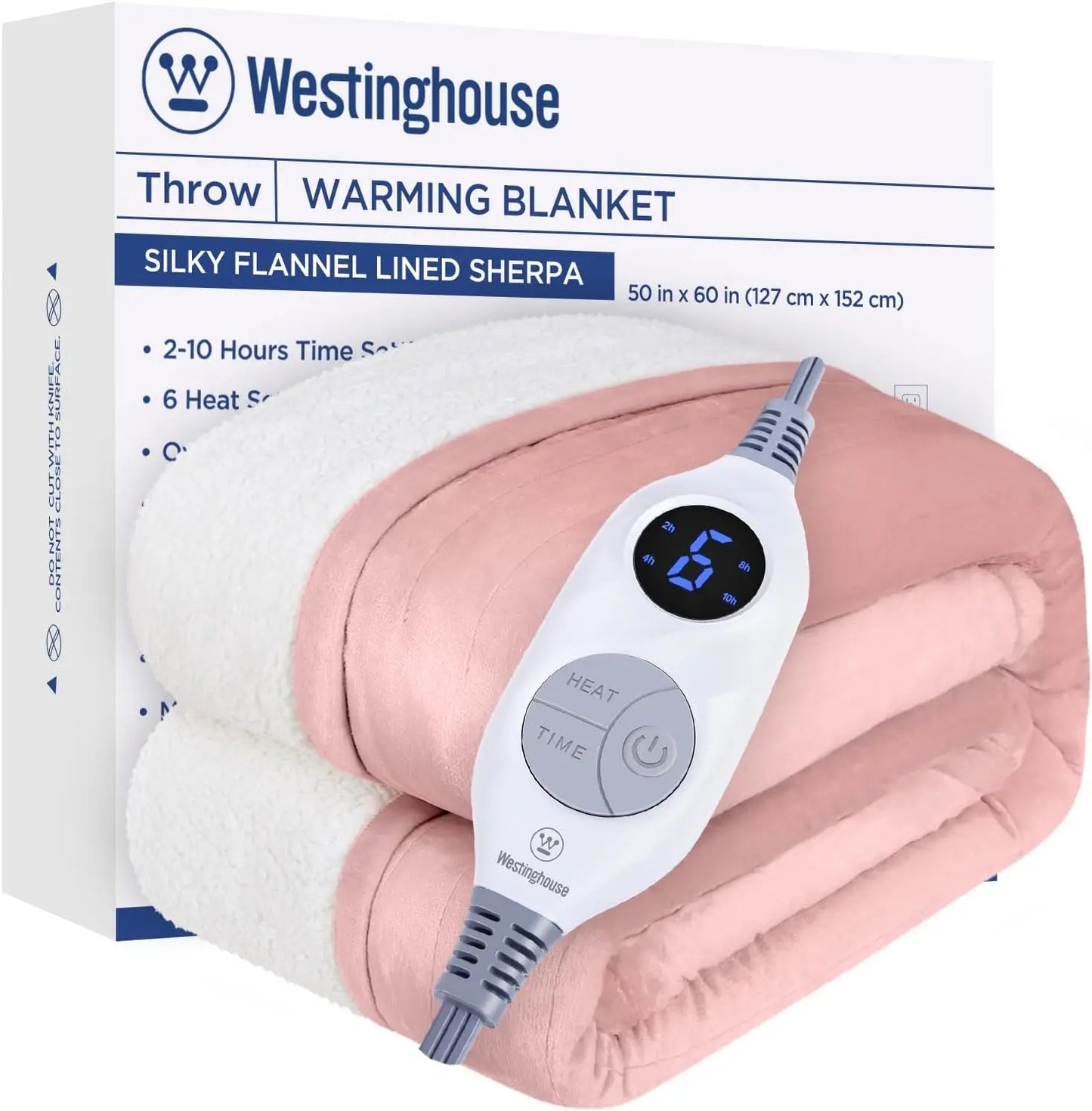 Heated Blanket Queen Electric Blanket with 10 Heating Levels,12 Hours Auto Off, Fast Heating Blanket