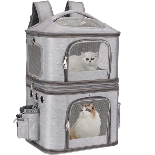 Cat Travel Carrier for 2 Cats Perfect for Traveling/Hiking/Camping