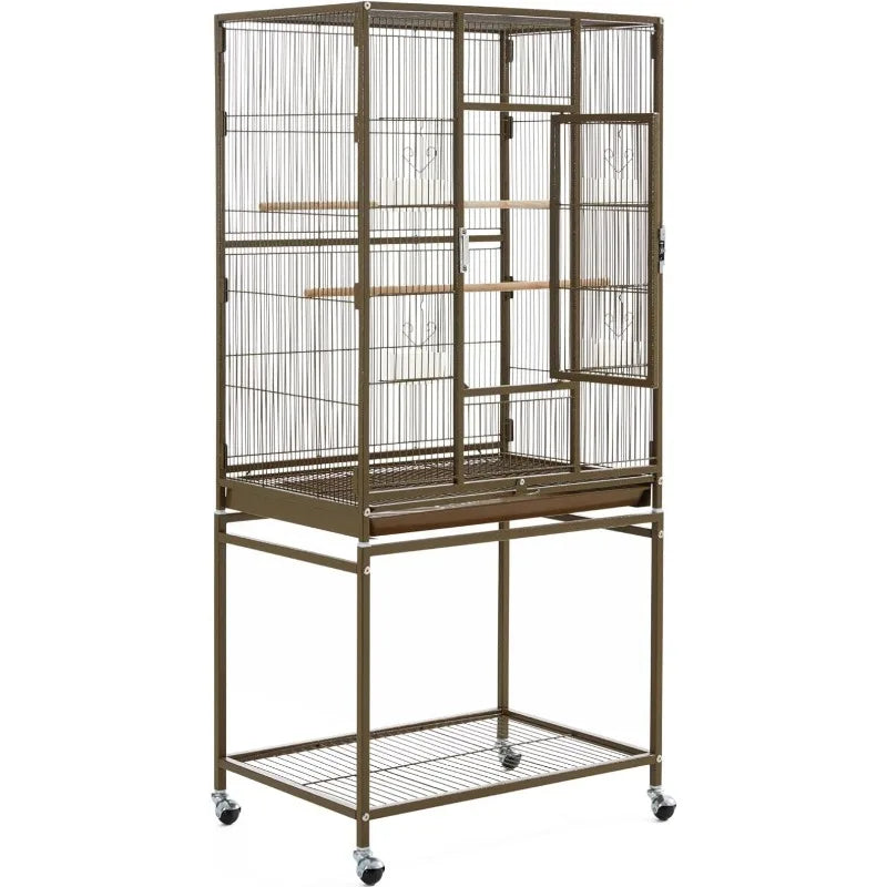 54'' H Large Bird Cage Parrot Cage w/Stand