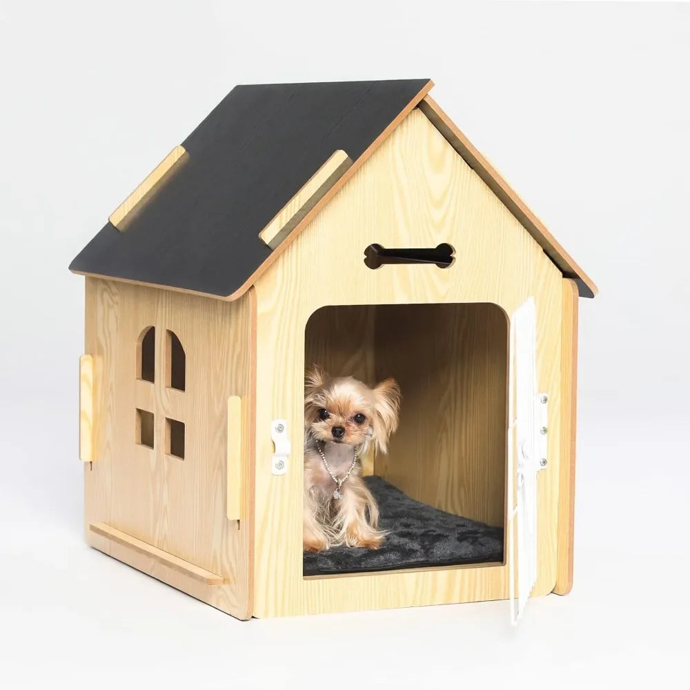 Dog House for Dogs Small Indoor Dog Cave with Vents and Raised Floor for Warmth