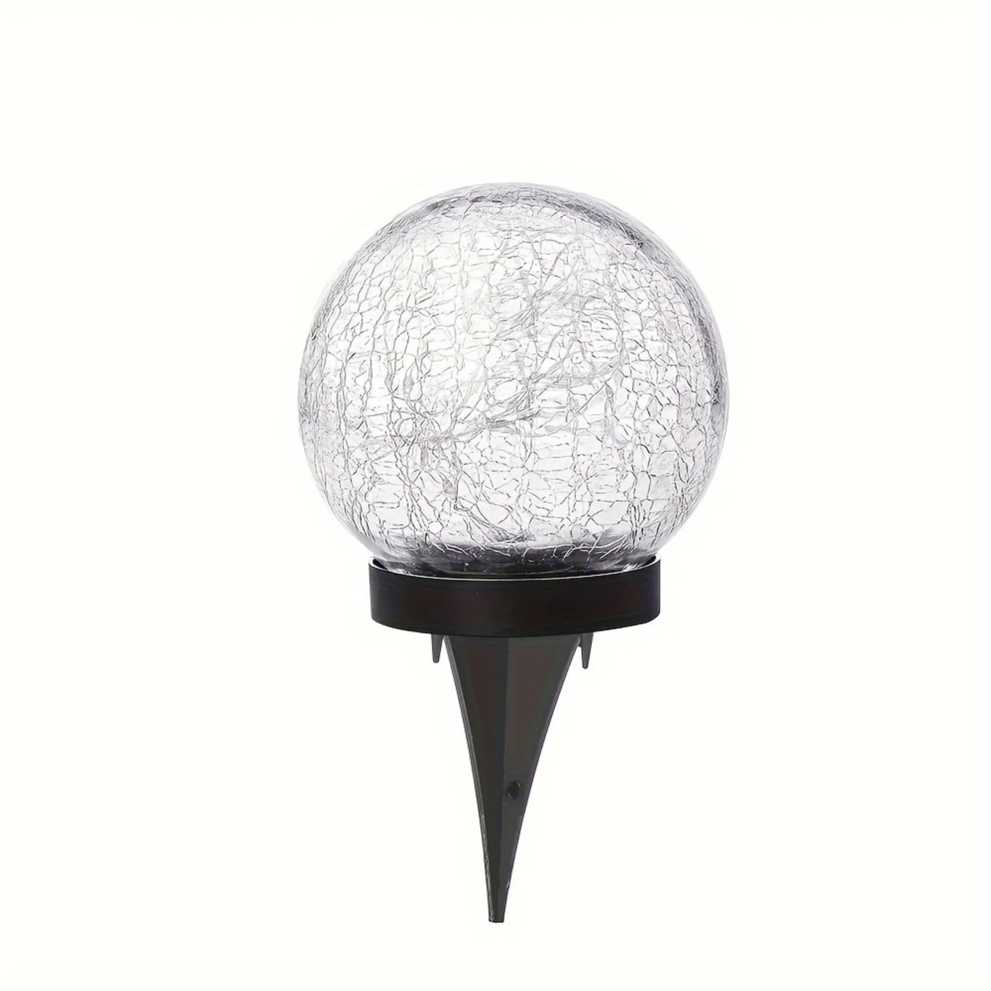 Glass Solar Ball Lights - Outdoor Floor Lights, Warm Glow, Perfect for Roads, Gardens and Outdoor Decorations