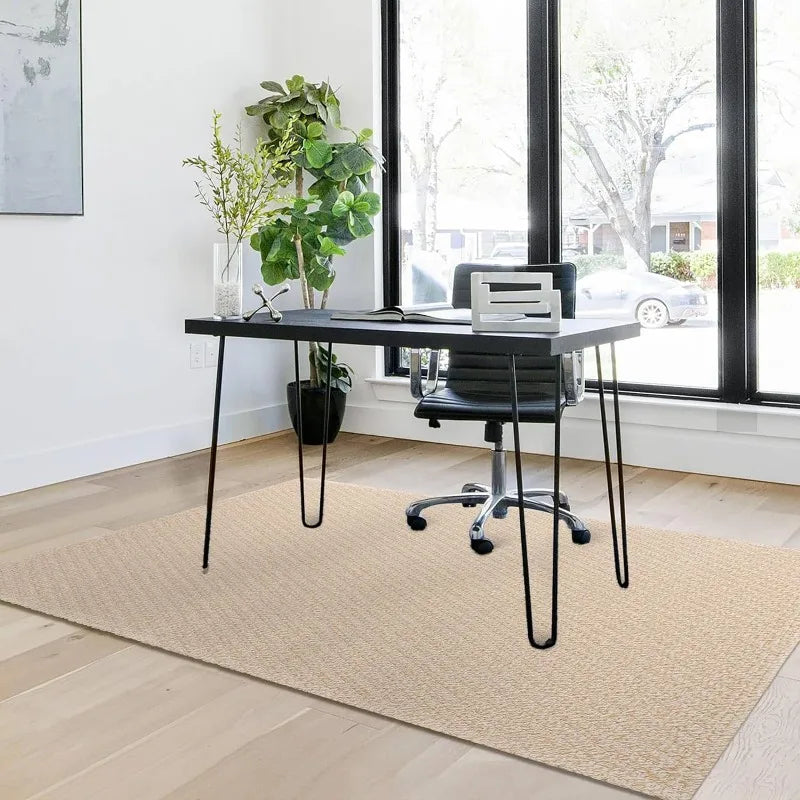 Washable Area Rugs Natural Rubber Backed Rugs Braided Cotton Floor Carpet