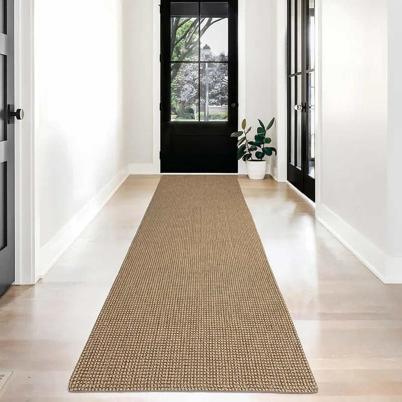 Washable Area Rugs Natural Rubber Backed Rugs Braided Cotton Floor Carpet