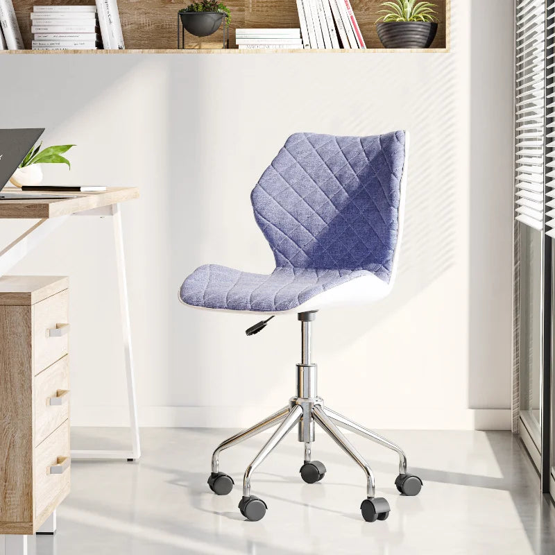 Adjustable Office Task Chair, Blue computer chair