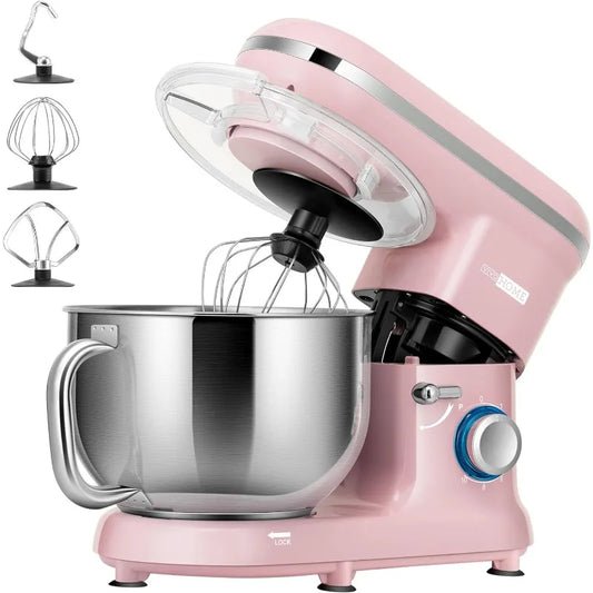 660W 10 Speed 6 Quart Tilt-Head Kitchen Electric Food Mixer with Beater