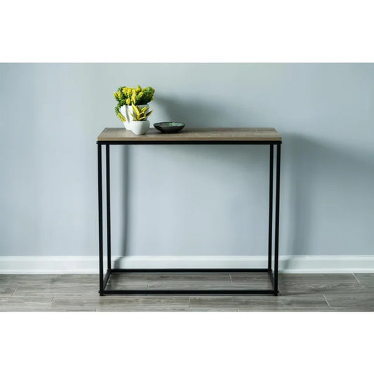 Avalon Home Tribeca Console Table, Brown/Black console table for living room  entryway table