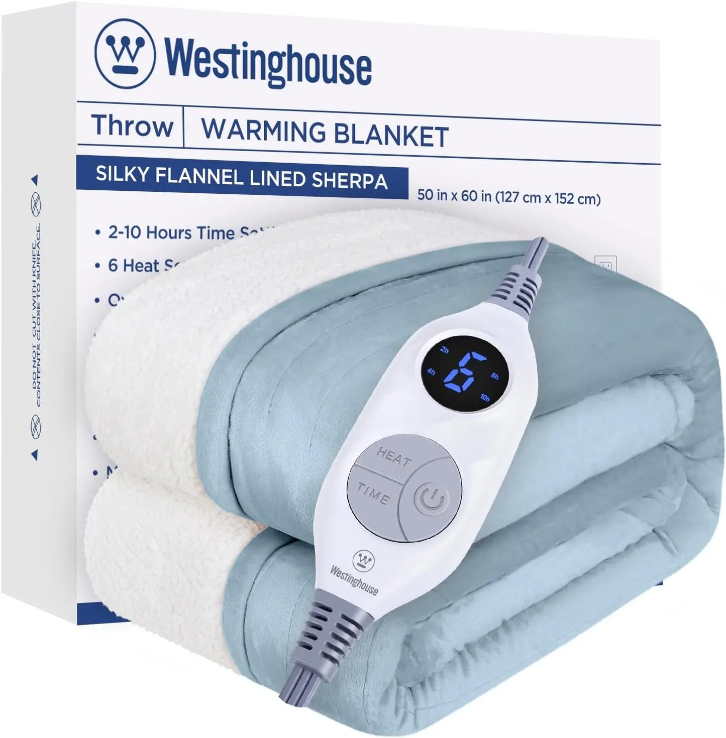 Heated Blanket Queen Electric Blanket with 10 Heating Levels,12 Hours Auto Off, Fast Heating Blanket