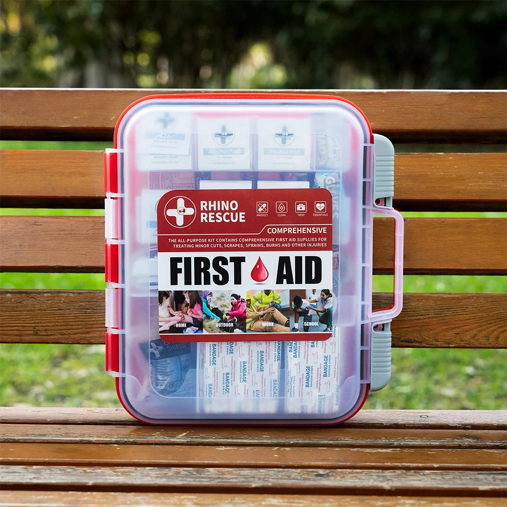 350 Pieces All-Purpose First Aid Kit, Home & Office Professional Medical Supplies, for Emergency