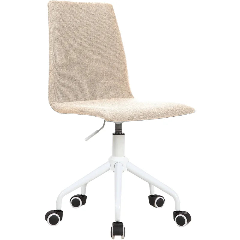 Rolling Linen Swivel Office Chair, Multiple Colors