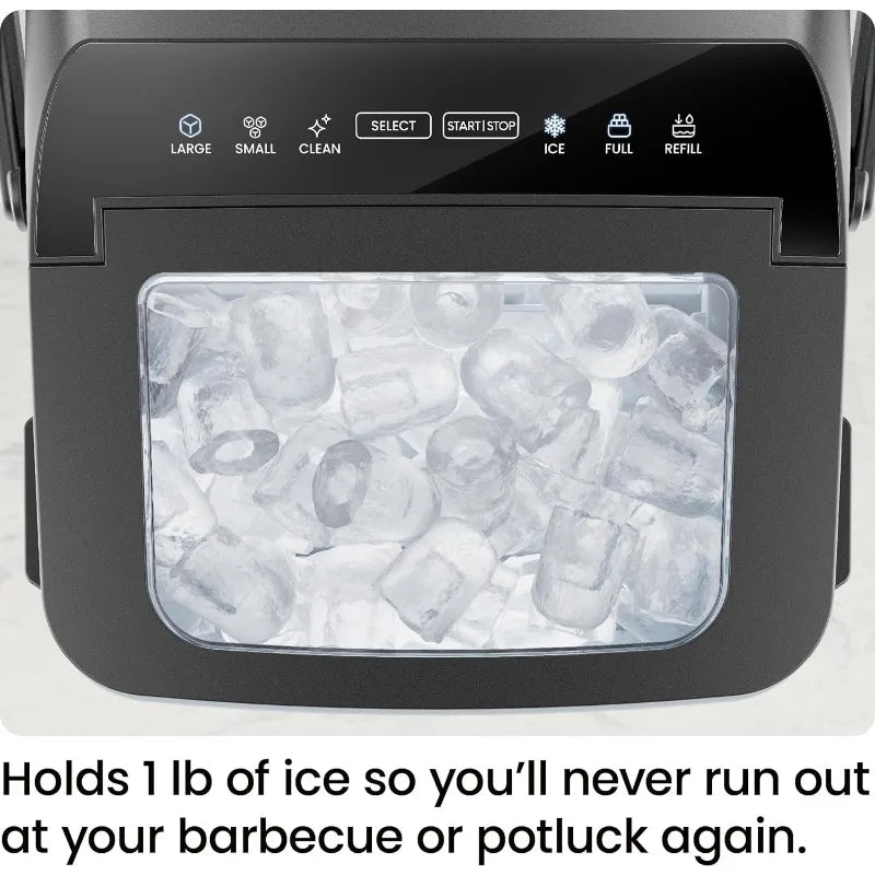 Countertop - Portable Ice Machine, Large and Small Ice Machine with Self Cleaning mode