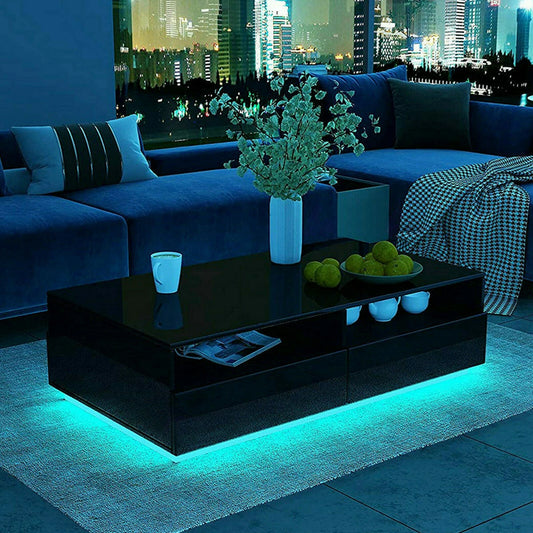 LED Coffee Table High Gloss Simple Design Side Table