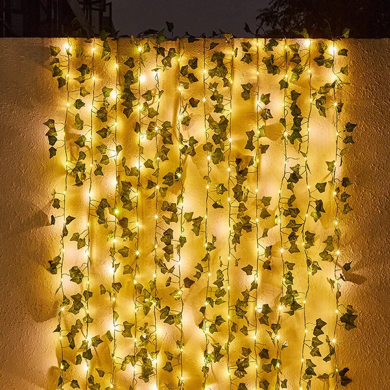 Fairy Lights LED Solar Lights Maple Leaf Waterproof Outdoor Garland Solar Lamp for Garden Decoration